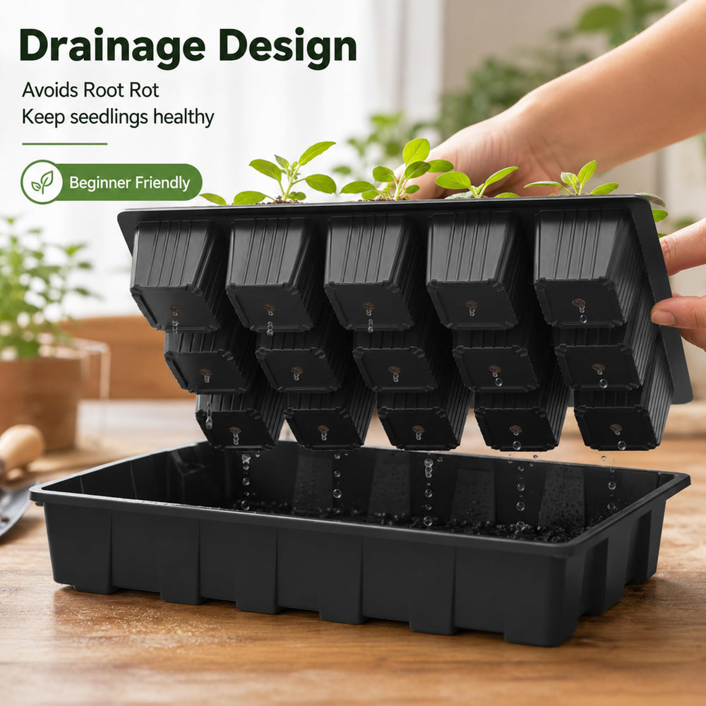 Gardzen drainage hole detail preventing overwatering for healthier seedlings