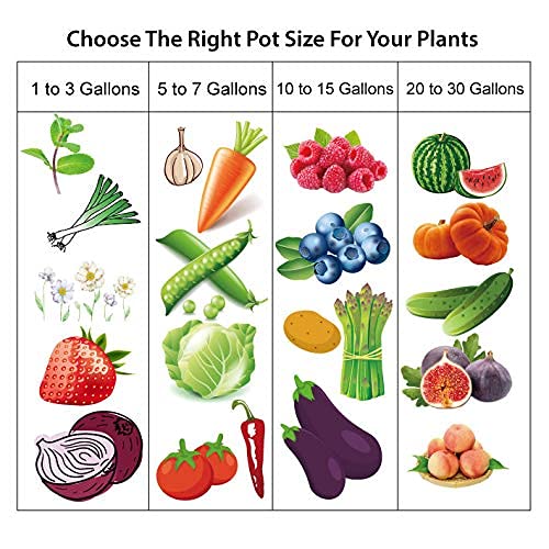 Gardzen folded flat grow bags showing compact storage convenience benefit