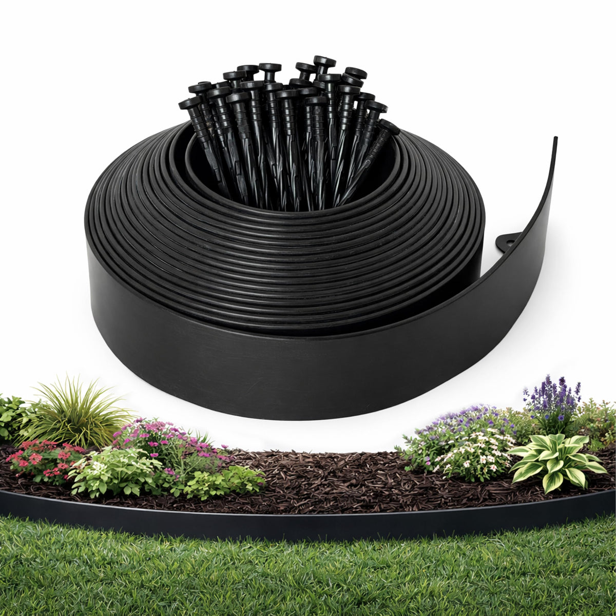 gardzen frente del paquete mostrando longitud completa y beneficio de instalación rápida