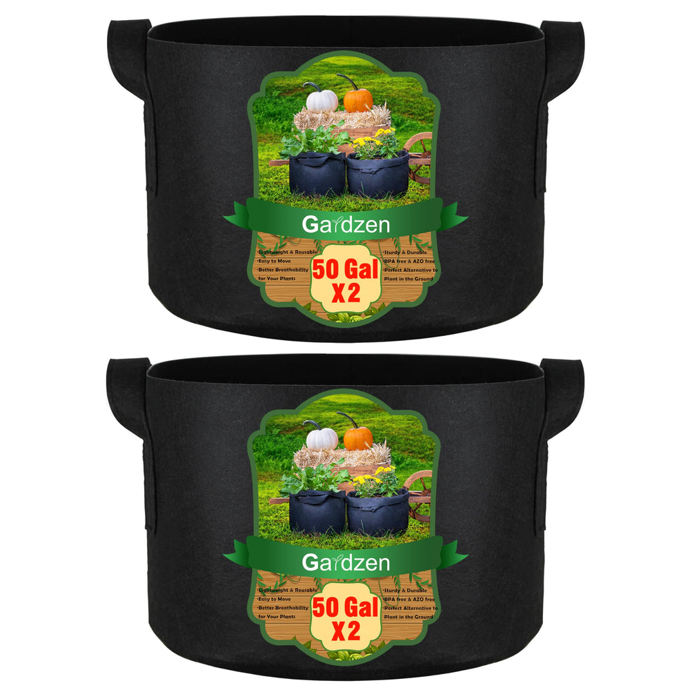 Gardzen front view showing bag size and capacity for large plants