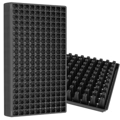 Gardzen front view of 200-cell tray showing compact layout and efficiency