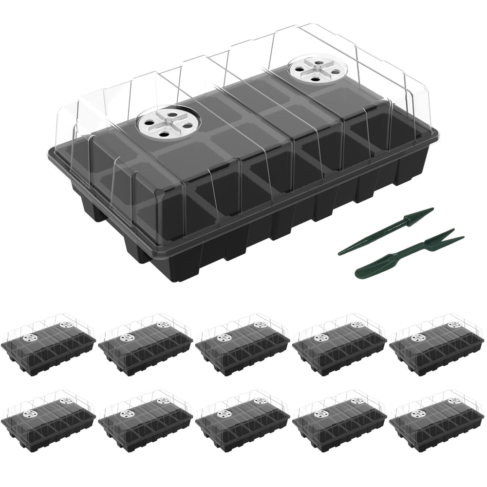 Gardzen front view of five-pack showing organized seed starting benefit