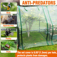 Gardzen fine mesh fabric detail showing 0.05-inch holes blocking pests