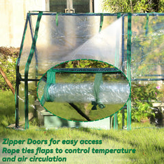 Gardzen steel frame closeup highlighting durable powder-coated construction benefit