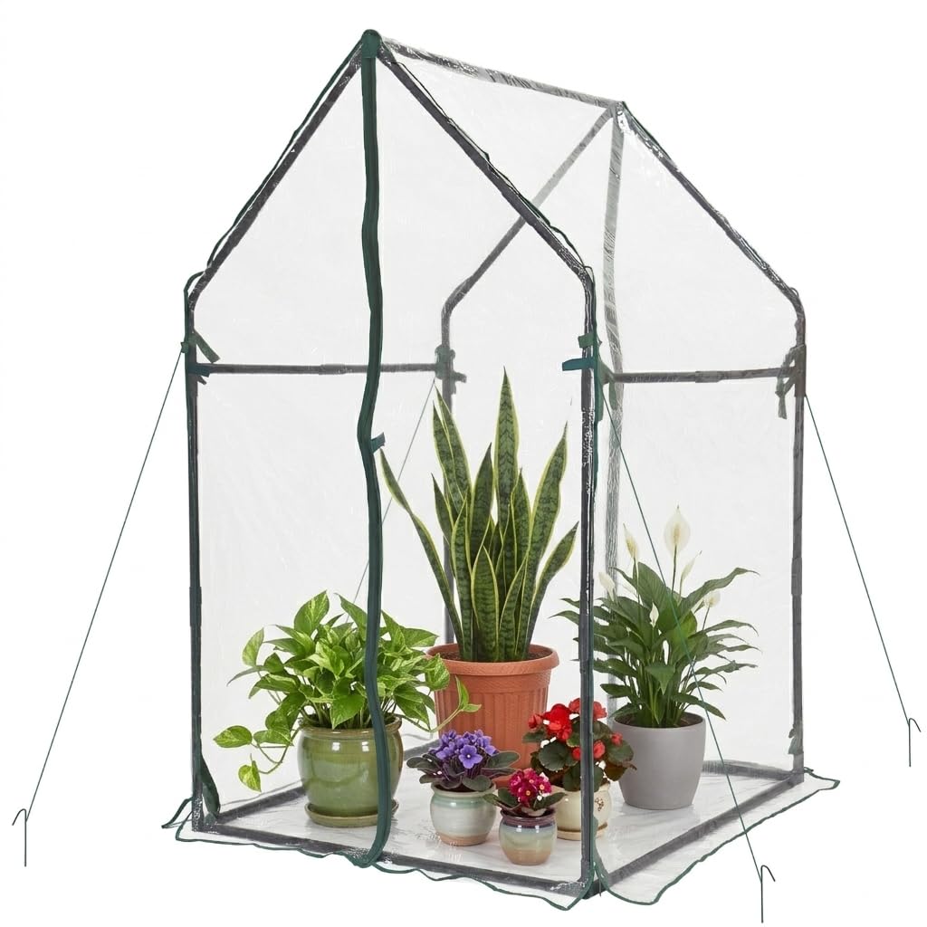 Gardzen front view showing full greenhouse protecting seedlings and maximizing sunlight