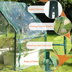 Gardzen PVC cover close-up showing thick, UV-resistant texture for warmth