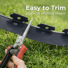 Gardzen spiral spike detail showing 6-inch stake for secure anchoring in soil