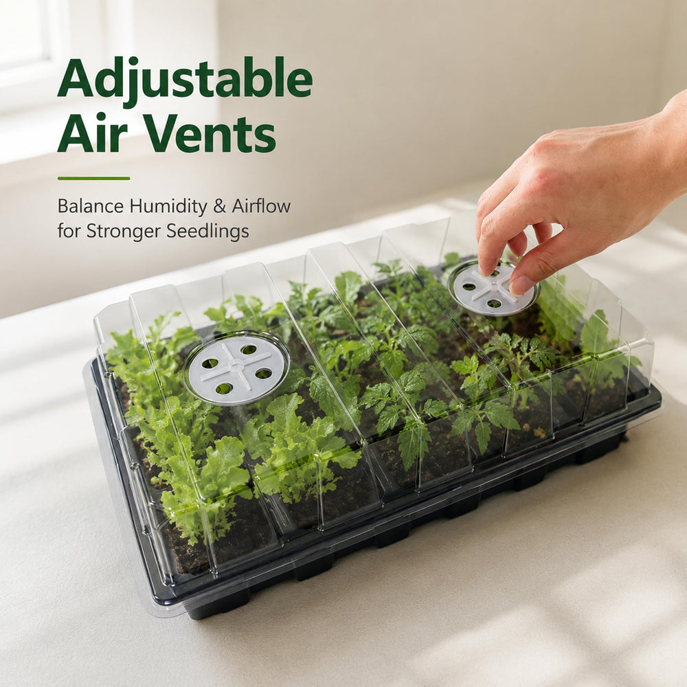 Gardzen stacked trays demonstrating compact storage and portability benefit