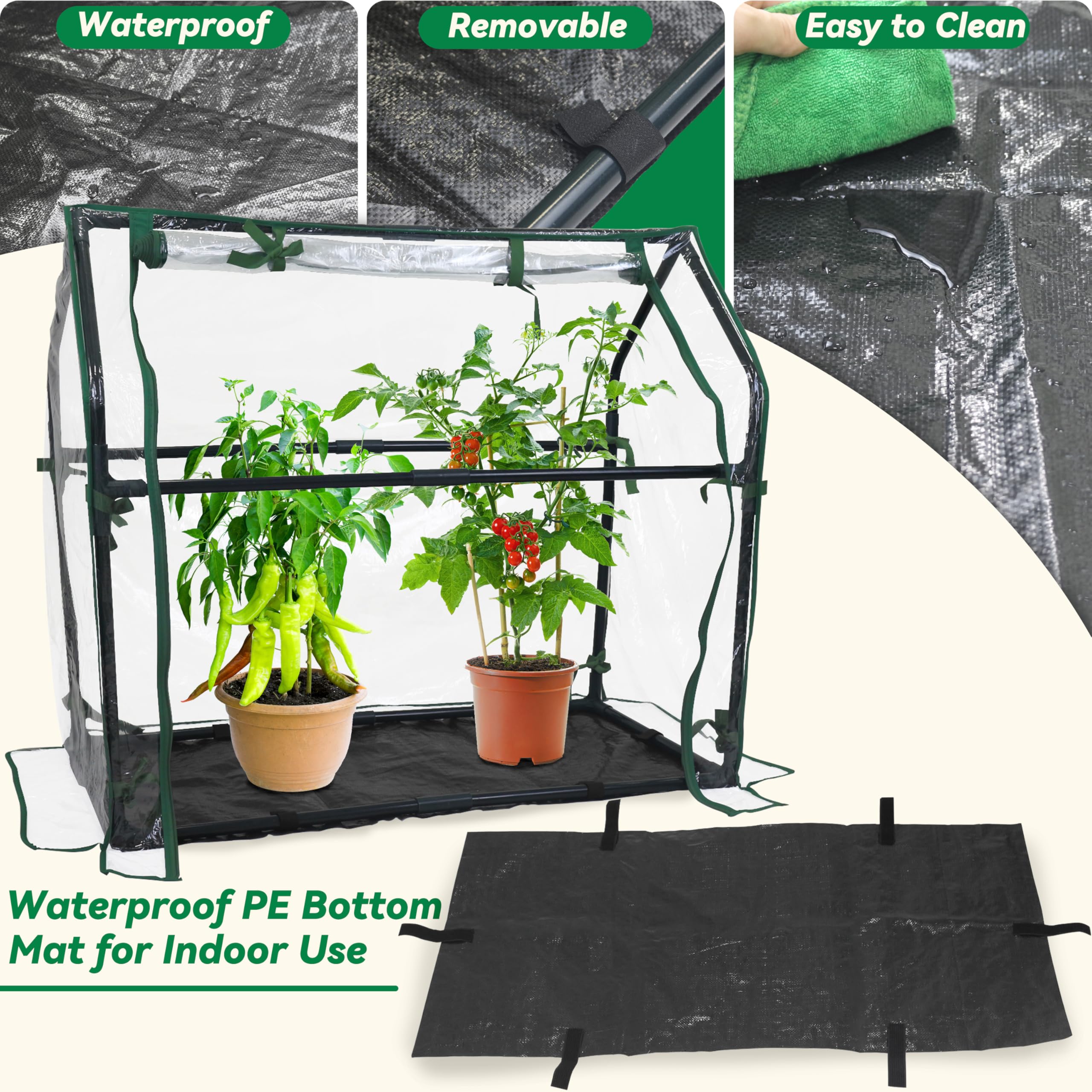 Gardzen reinforced steel frame connection demonstrating sturdy, tool-free assembly