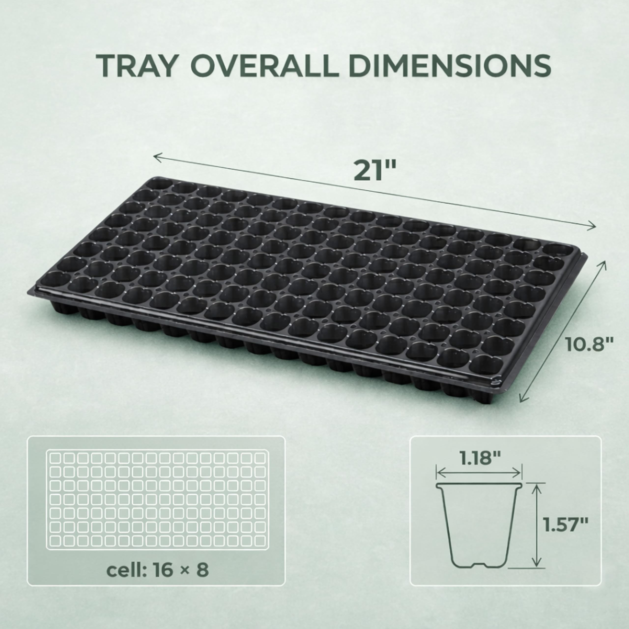 Gardzen plastic thickness and texture close-up demonstrating heavy-duty build