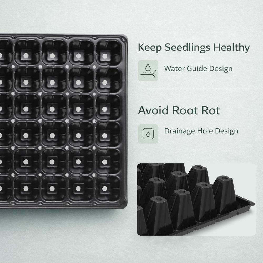 Gardzen tray on a 10x20 drip tray for clean bottom watering setup