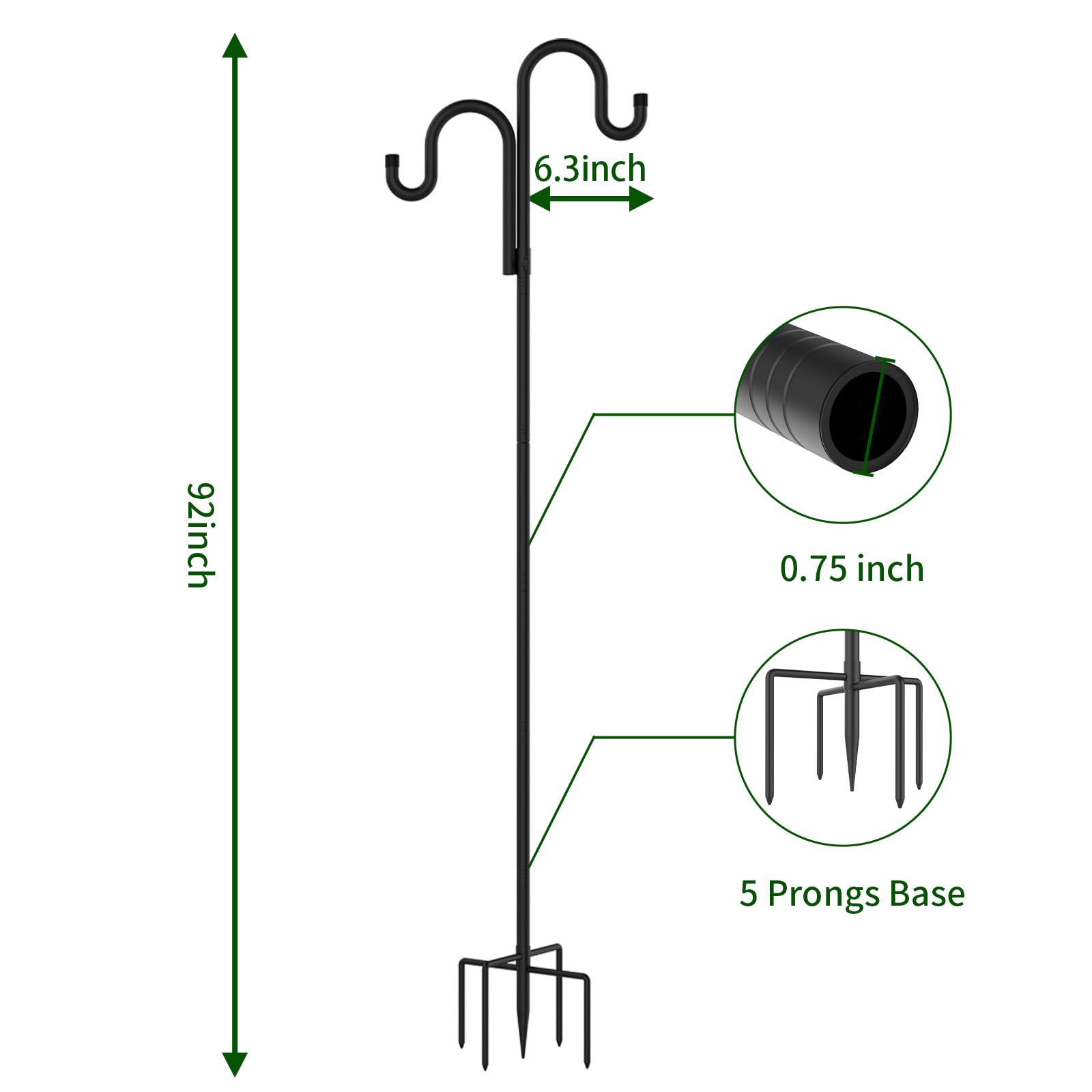 GARGENTOL close-up of the double-arm for balanced weight distribution and stability