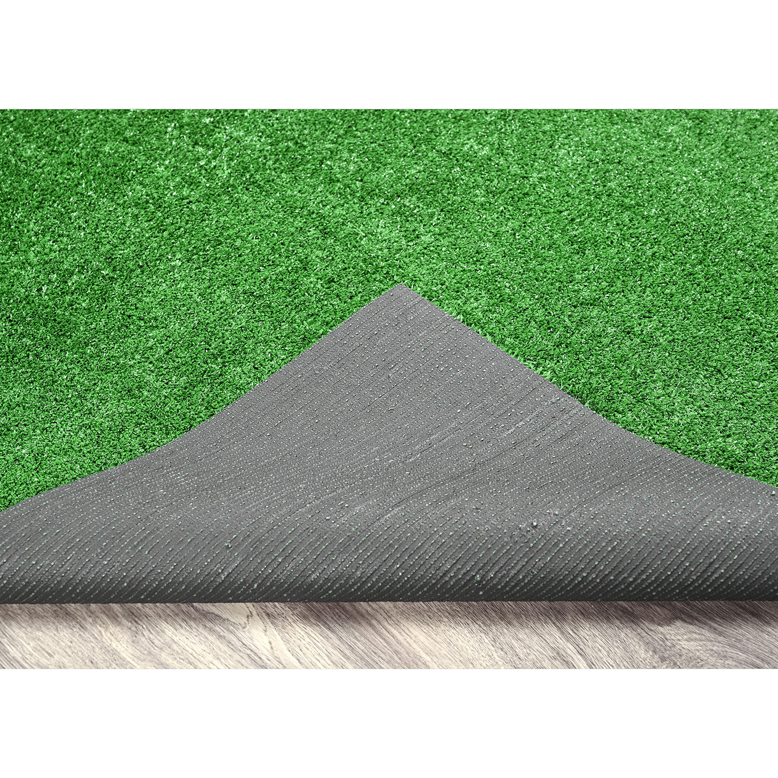 Garland Rug backing and edge detail showing marine backing and natural un-bound edge