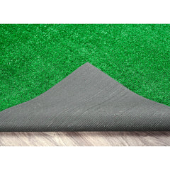 Garland Rug backing and edge detail showing marine backing and natural un-bound edge