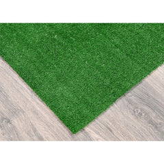 Garland Rug close-up of lush green polypropylene blades highlighting realistic texture