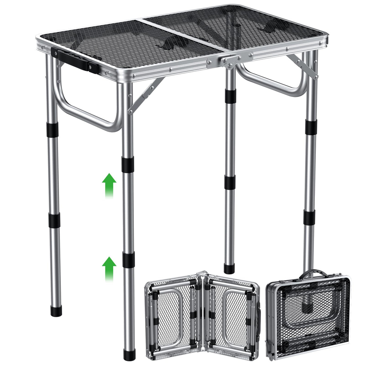 GARLLEN front view showing sturdy aluminum frame and mesh top for stability