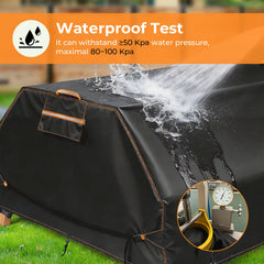 GARPROVM adjustable straps and buckles securing cover against wind