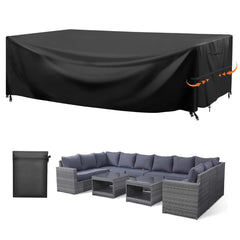 GARPROVM cover on large dining set showing full protection and neat fit