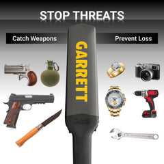 Garrett Guide close-up of microtextured grip for secure hold and reduced fatigue