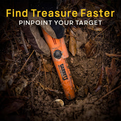 Garrett Pro-Pointer AT close-up of molded ruler and tip for fast depth estimation