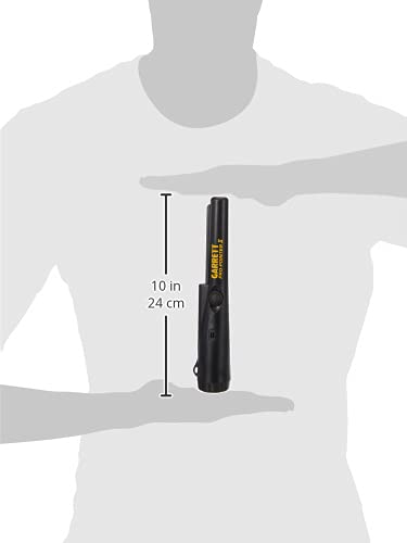 Garrett Pro-Pointer II in woven belt holster for hands-free carry and quick access