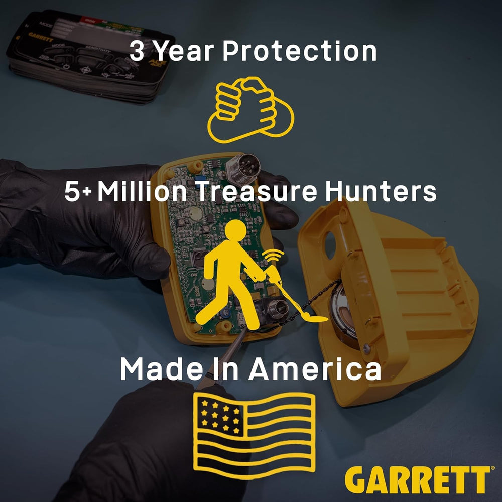 Garrett Vortex VX9 folded compact for easy transport and storage benefit