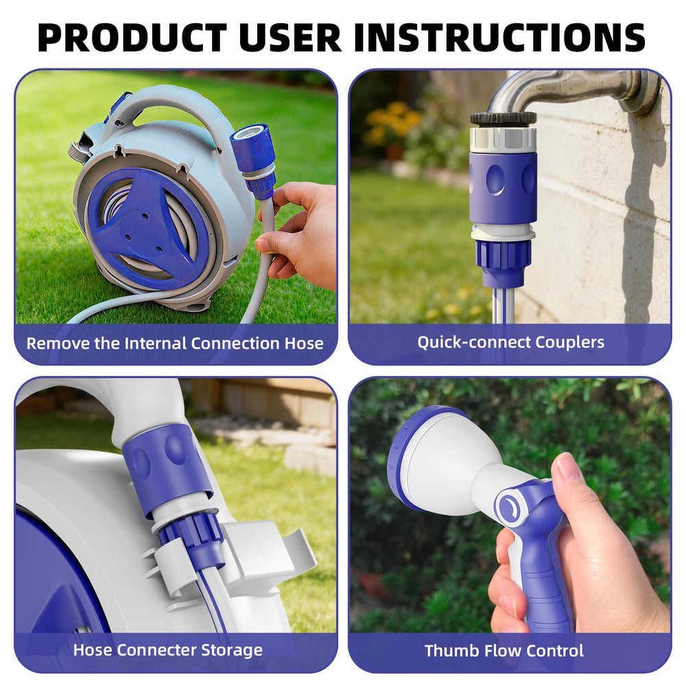 Garriotec hose texture and metal fitting detail showing durable materials and leak resistance