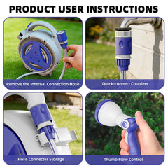 Garriotec hose texture and metal fitting detail showing durable materials and leak resistance
