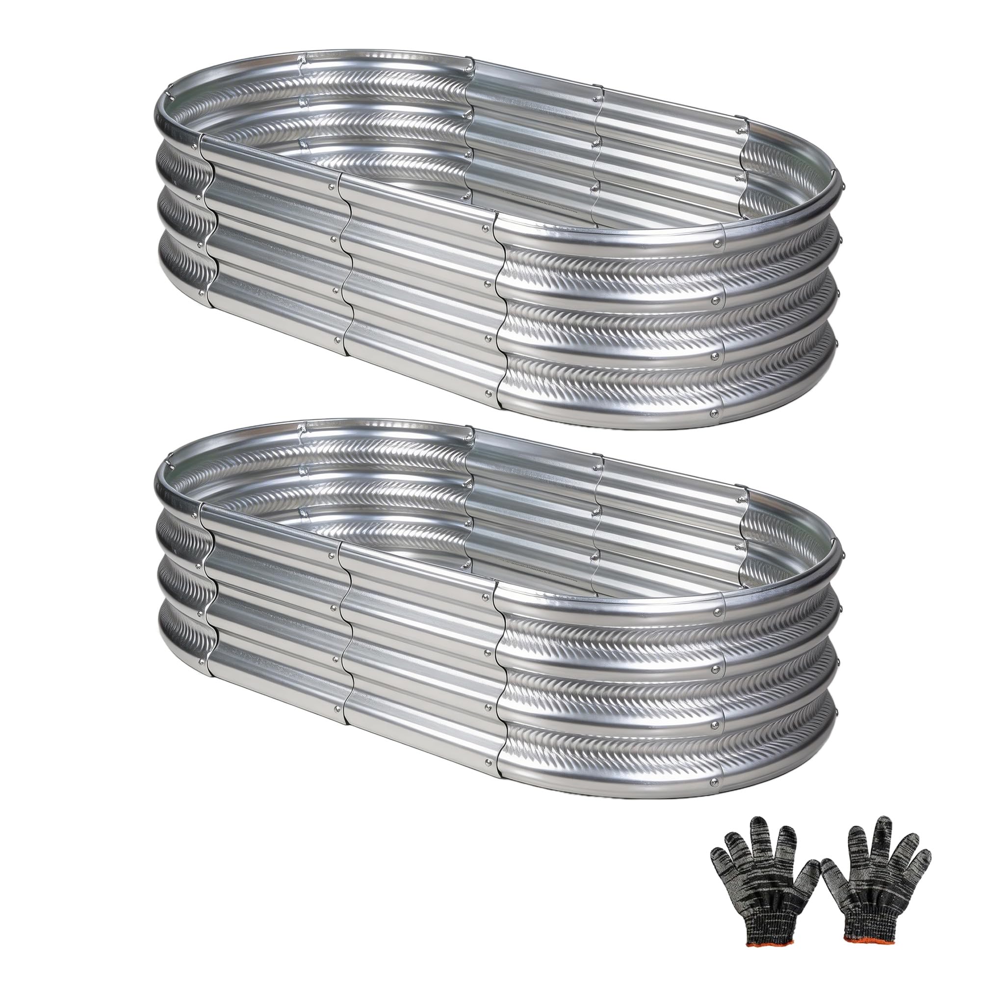 Gartist front view of two packaged raised beds showing ready-to-assemble convenience and transportability