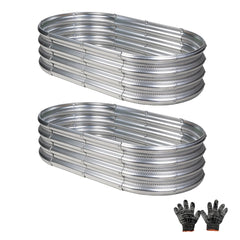 Gartist front view of two packaged raised beds showing ready-to-assemble convenience and transportability