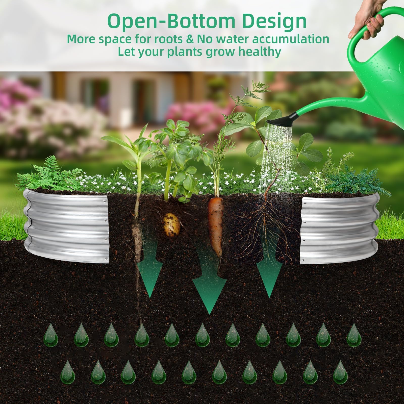 Gartist planter on patio lifestyle setting showing space-saving gardening benefit