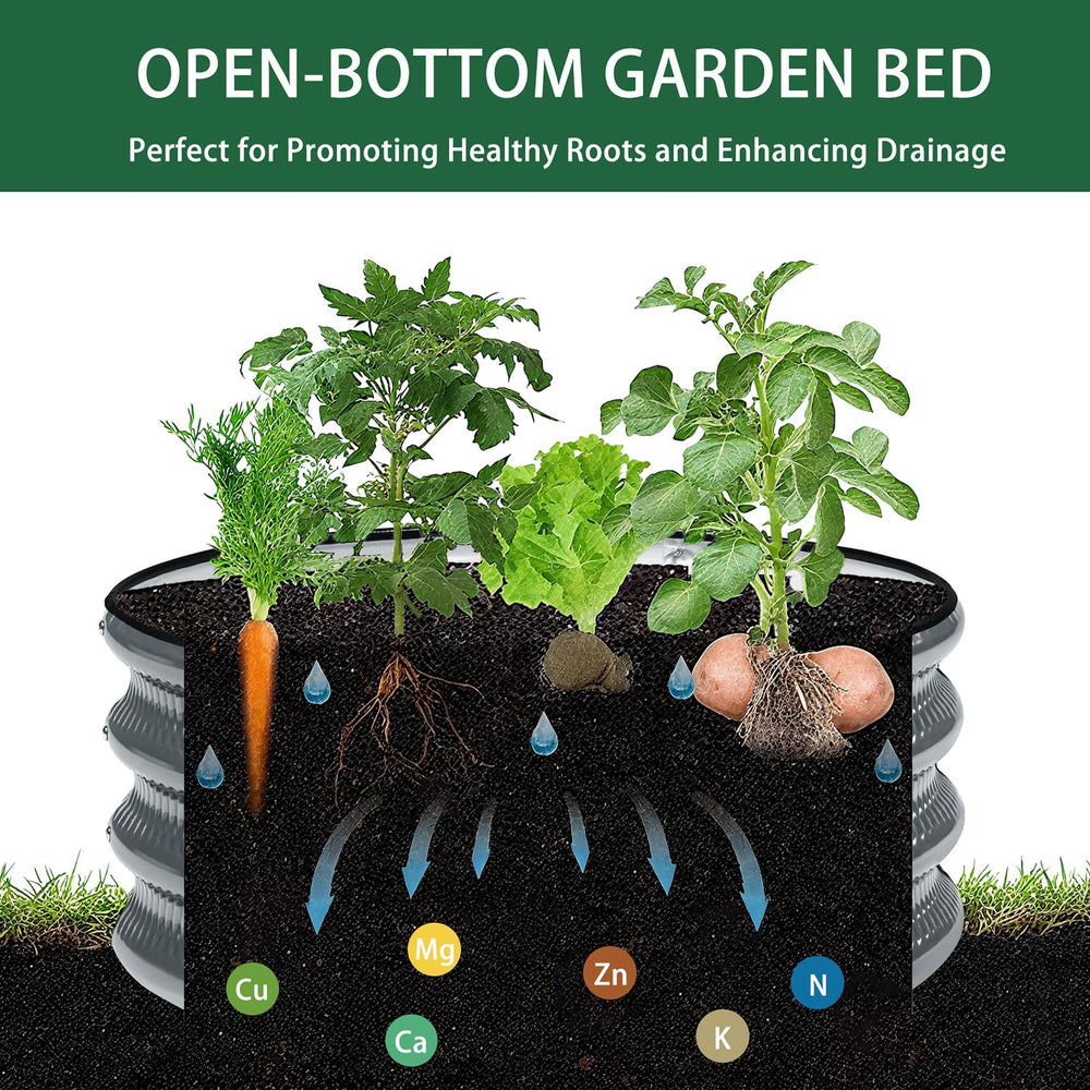 Gartist raised bed next to hand and ruler showing 2x2x1 ft size for space planning