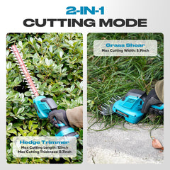 GARTOL 12-inch shrub blade closeup showing sharp SK5 cutting edge