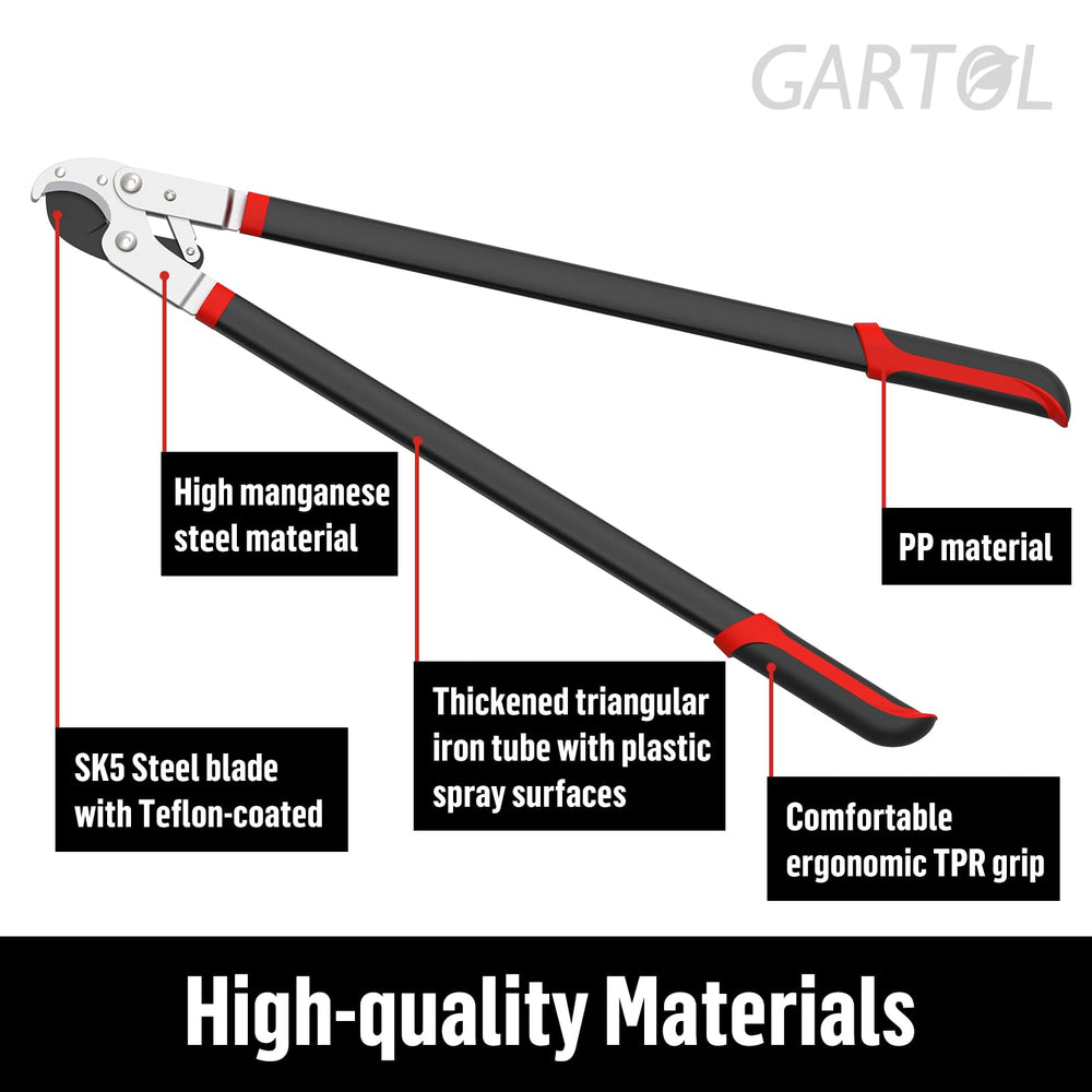 GARTOL anvil and pivot detail showing reinforced connection for durability