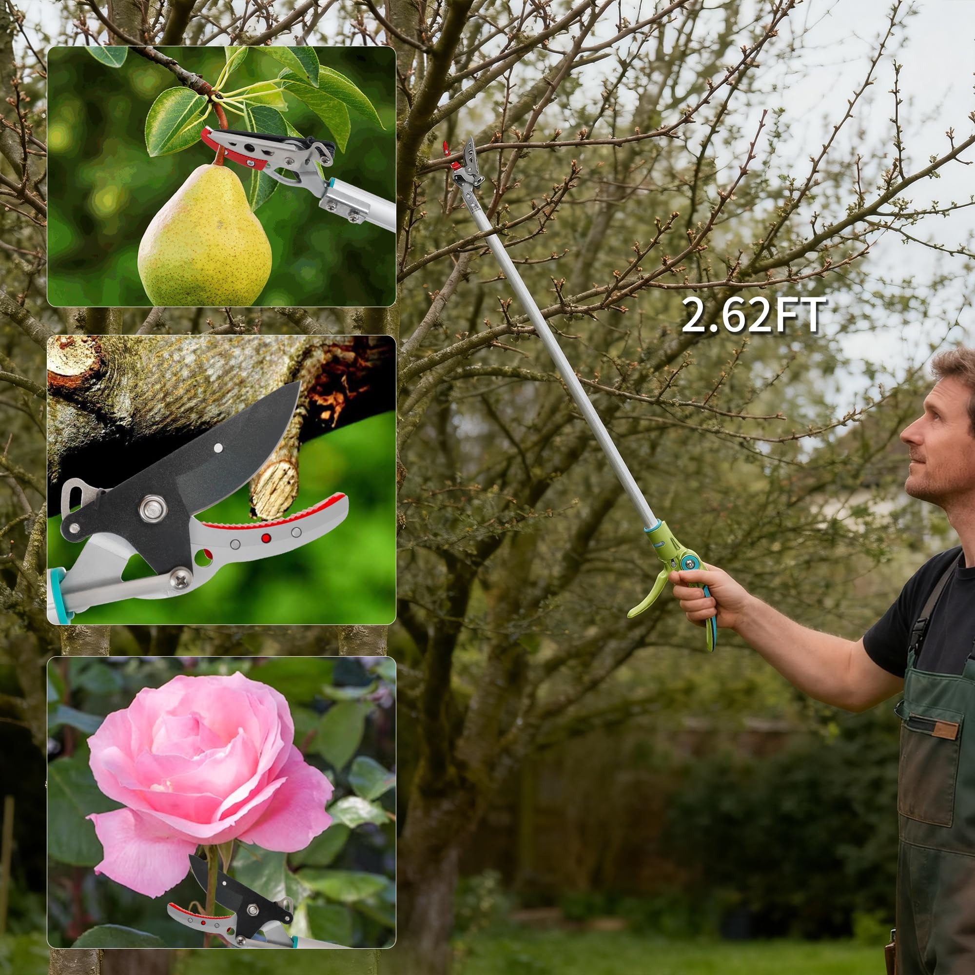 GARTOL close-up of SK5 steel blade for clean precise pruning cuts
