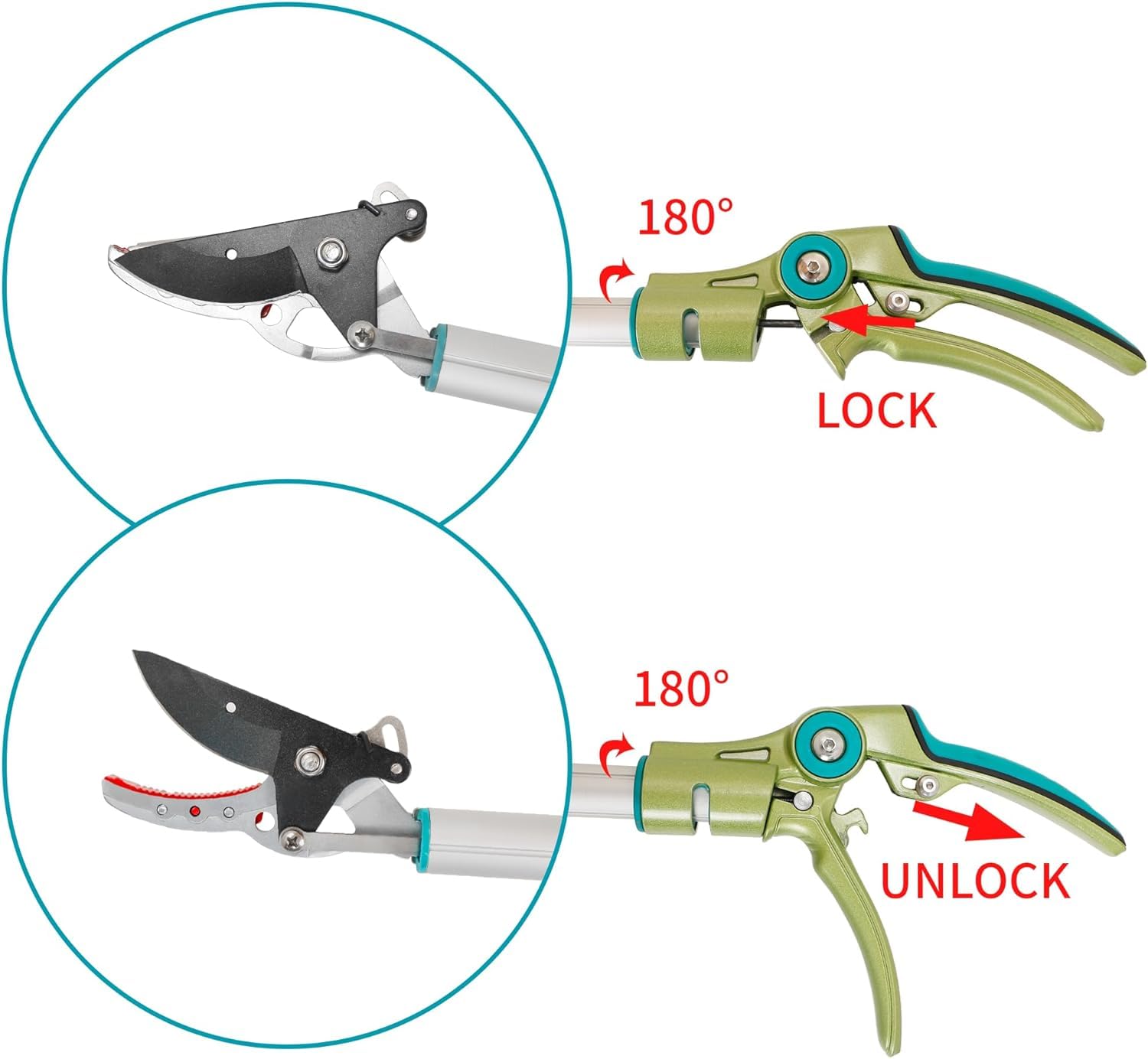 GARTOL pruner held in hand to show scale and easy one-handed use