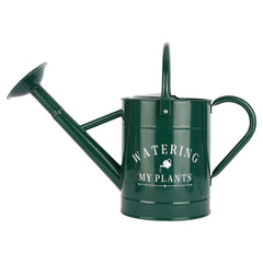 Garutom front view green watering can showing decorative countryside look and easy pouring