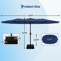 Garvee cross base with sandbags installed showing stable anchor support benefit