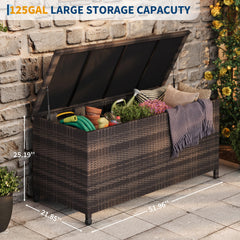 Garvee close-up of handcrafted PE rattan weave showing fade-resistant detail