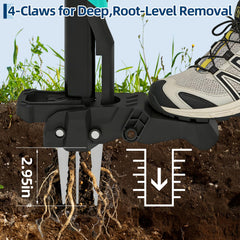 Garvee close-up of four serrated claws gripping root for stronger extraction