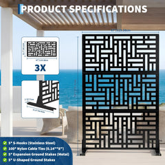 Garvee closeup cutout pattern highlighting decorative privacy effect