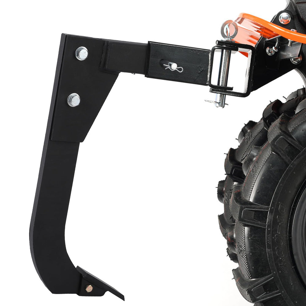 Garvee close-up scarifier shank revealing high-carbon steel strength and precision