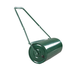 Garvee front view of lawn roller showing durable finish and drum benefit