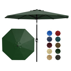 Garvee front view dark green canopy showing broad shade benefit
