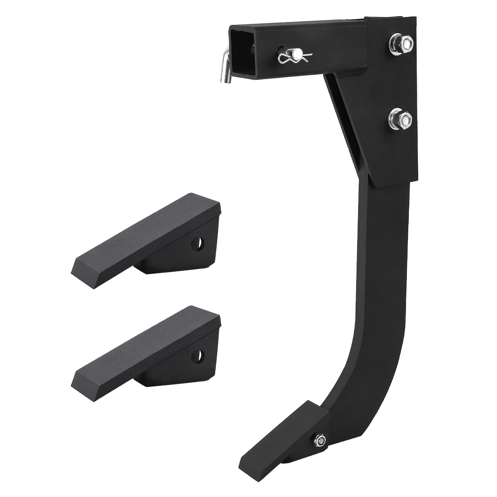 Garvee front view hitch mounted ripper showing solid construction and fast attachment