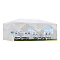 Garvee front view of full canopy showing sheltered gathering benefit