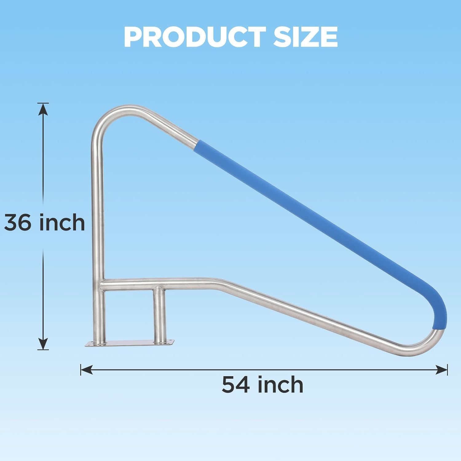Garvee close-up of blue nylon grip cover offers comfortable non-slip hold