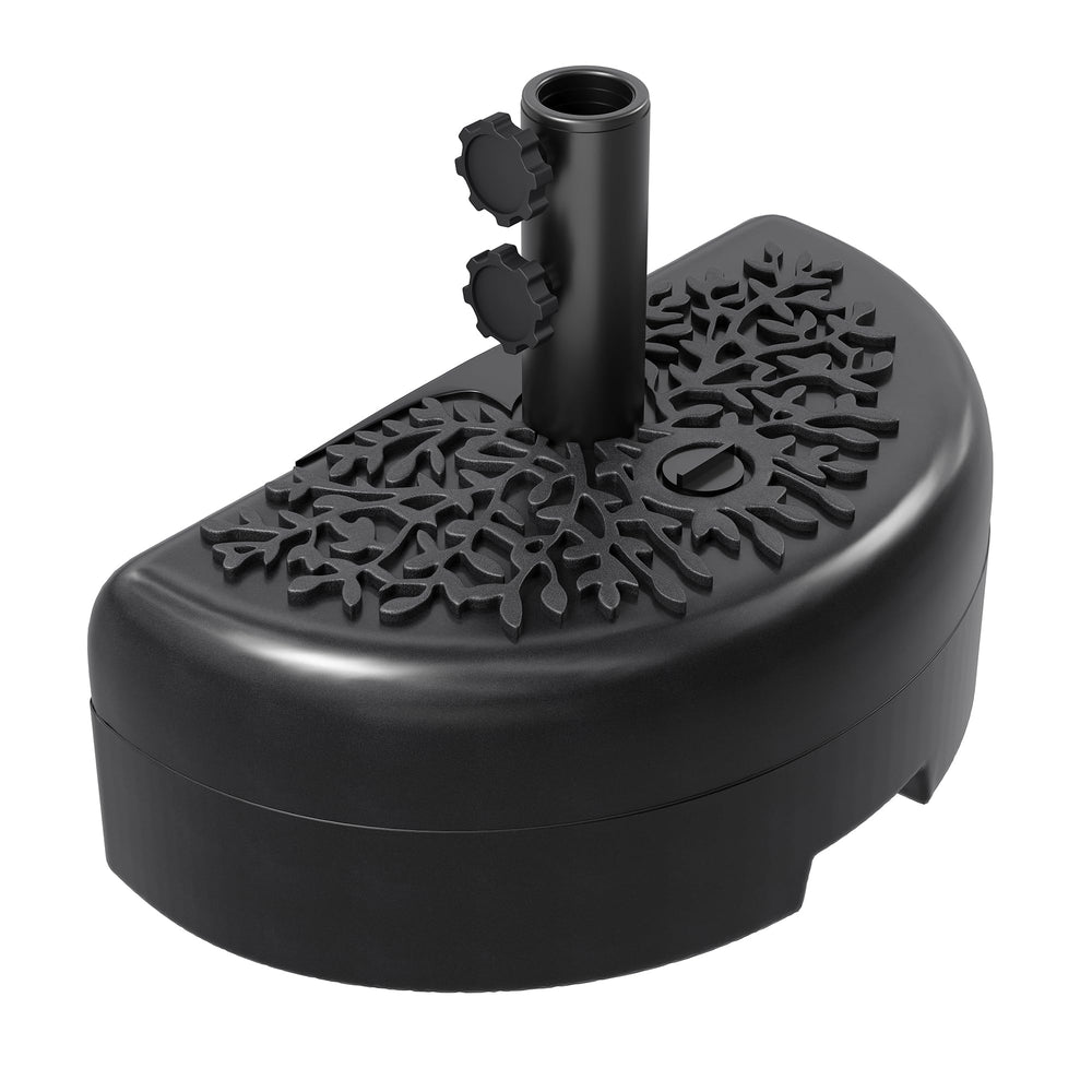 Garvee half round front view showing compact fit and secure support