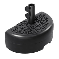 Garvee half round front view showing compact fit and secure support