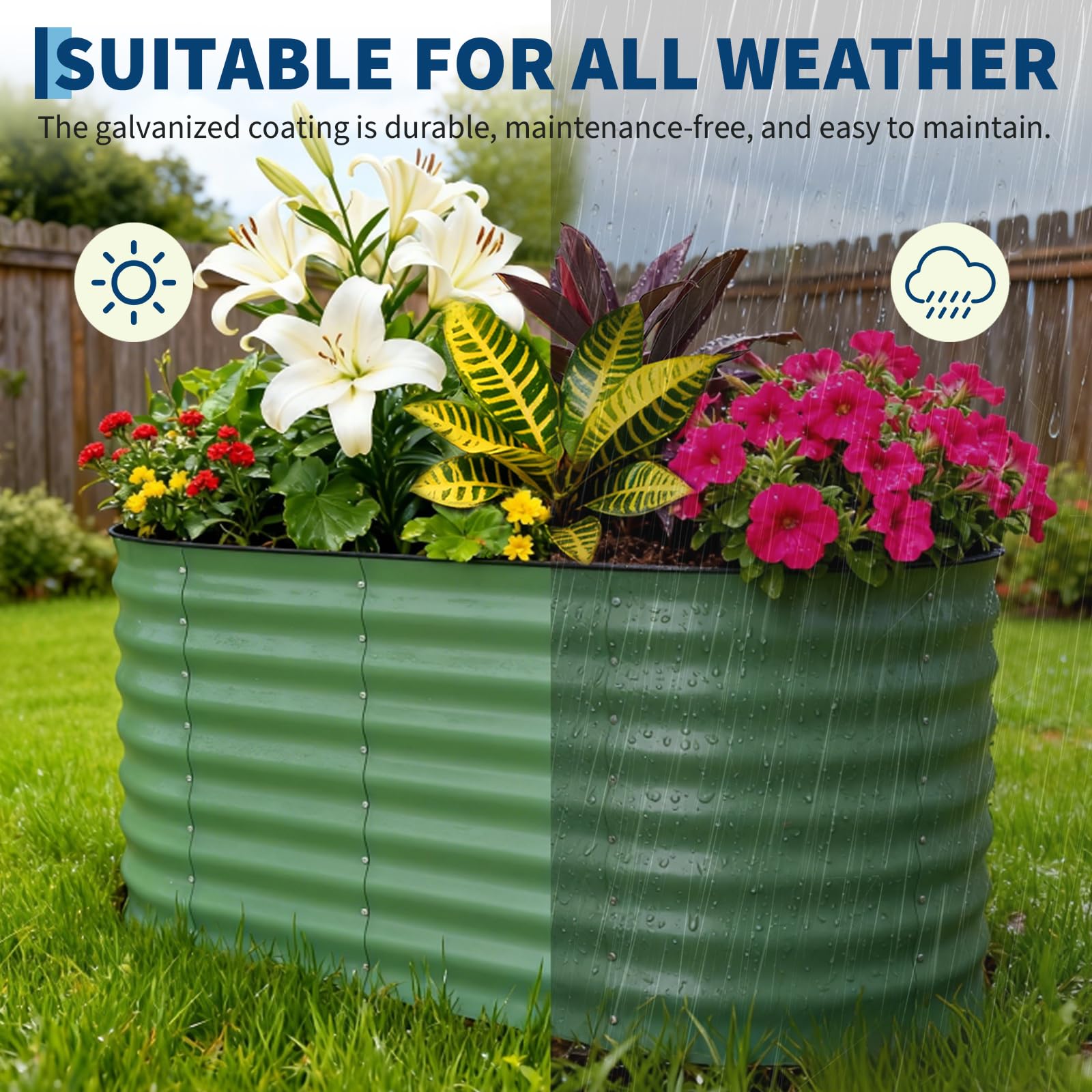 Garvee in patio lifestyle setting illustrating aesthetic backyard integration